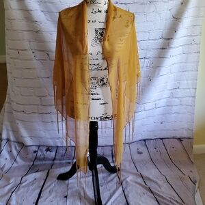 Bijoux Terner sequins triangle scarf wrap